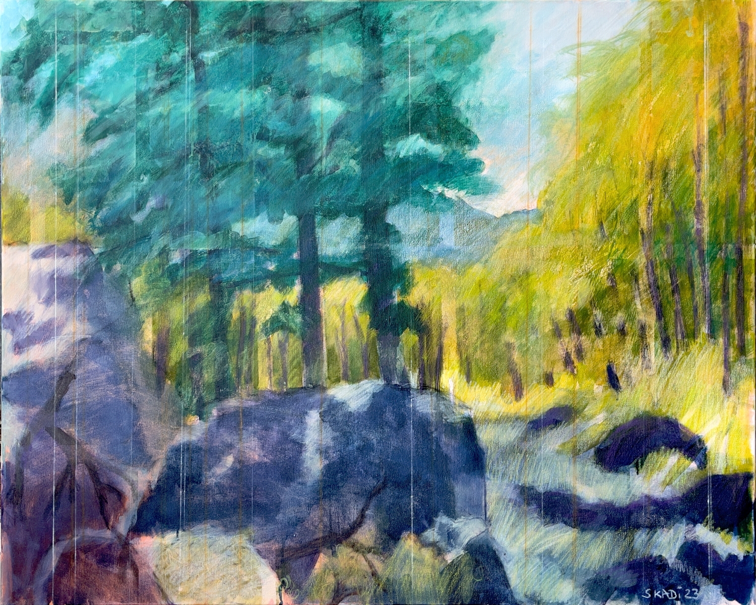 Skadi_Engeln_La_Palma_Caldera_de_Taburiente_Tempera_auf_Leinwand_80x100cm_2023_1500